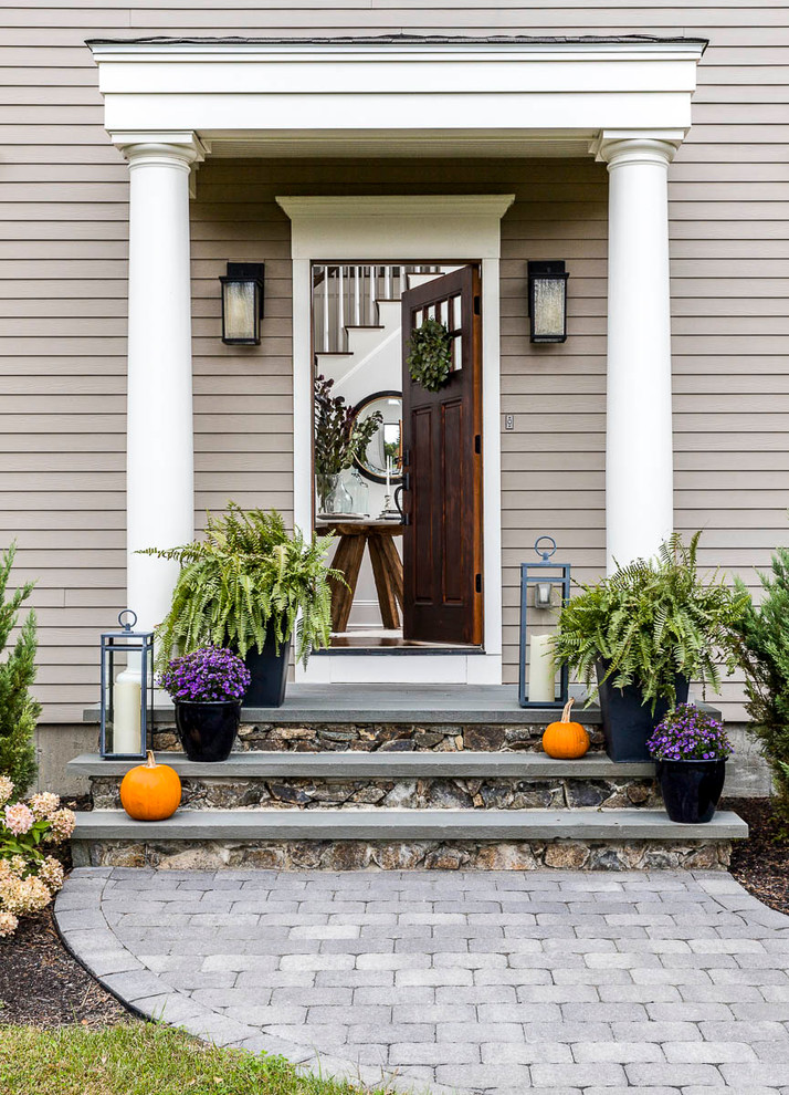 Inspiration for a timeless entryway remodel in Other