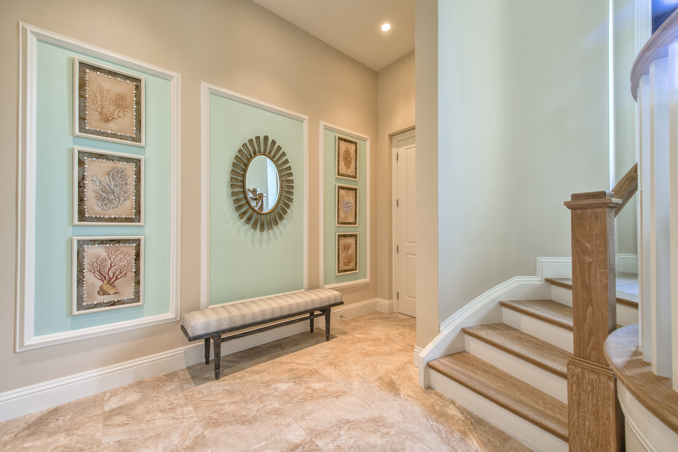 Example of a beach style entryway design in Miami