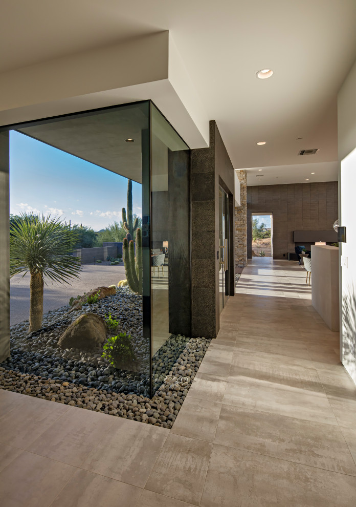Inspiration for a modern entryway remodel in Phoenix