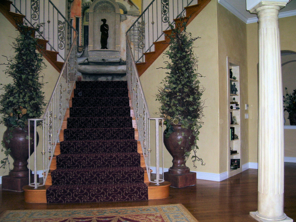Traditional staircase in Tampa.