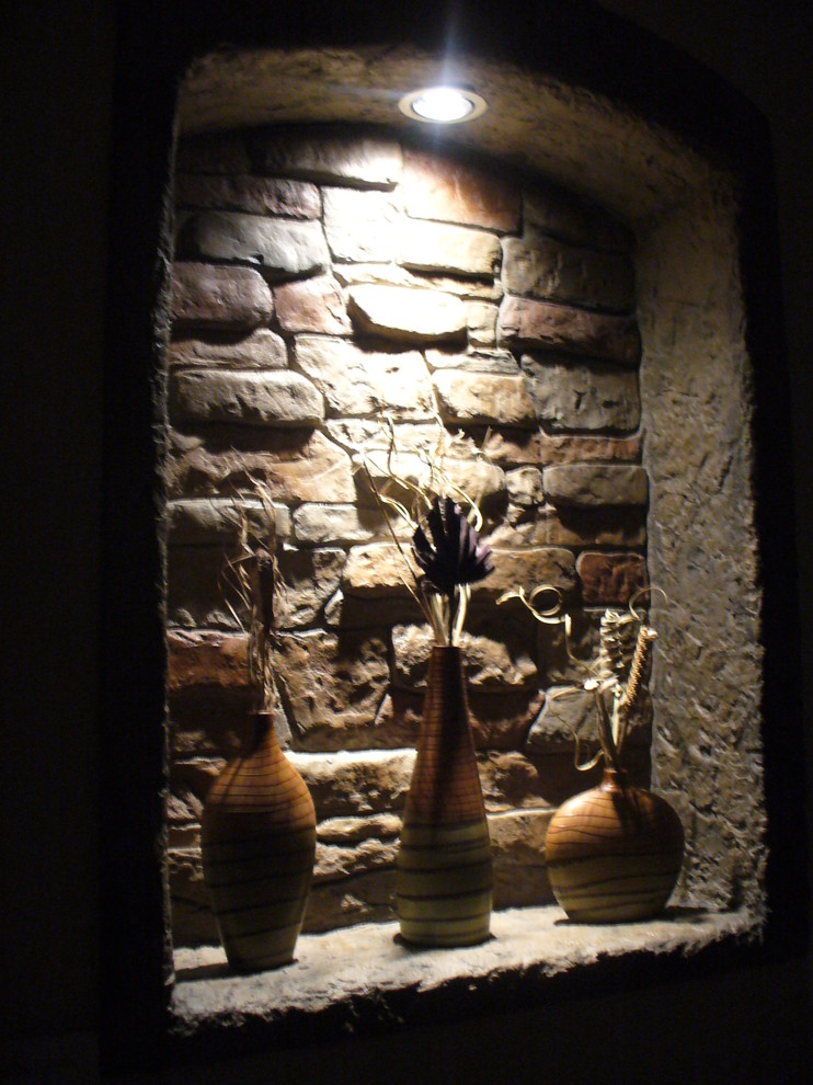 Vertical Decorative Concrete Contemporary Entry Phoenix by Jeff