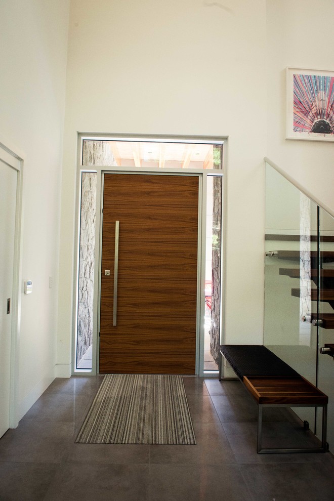 Walnut Front Door Contemporary Entry Vancouver by Living Edge