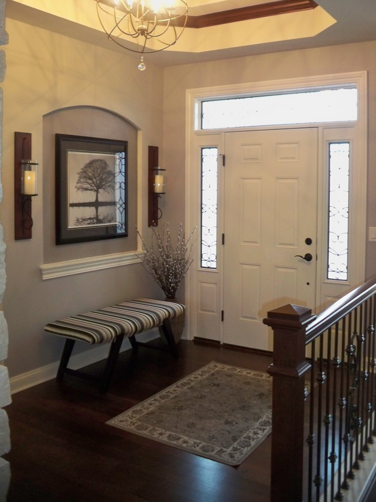 Inspiration for a timeless entryway remodel in Milwaukee