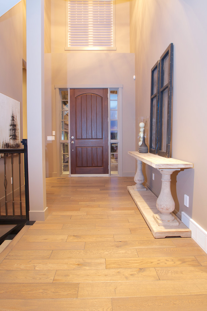Example of a classic entryway design in Calgary