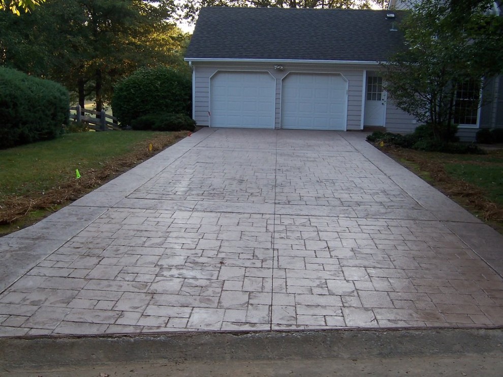 ster Groves, Missouri stamped concrete driveway Entry St Louis