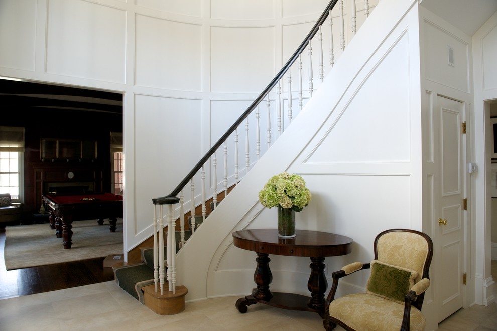 Inspiration for a timeless entryway remodel in New York