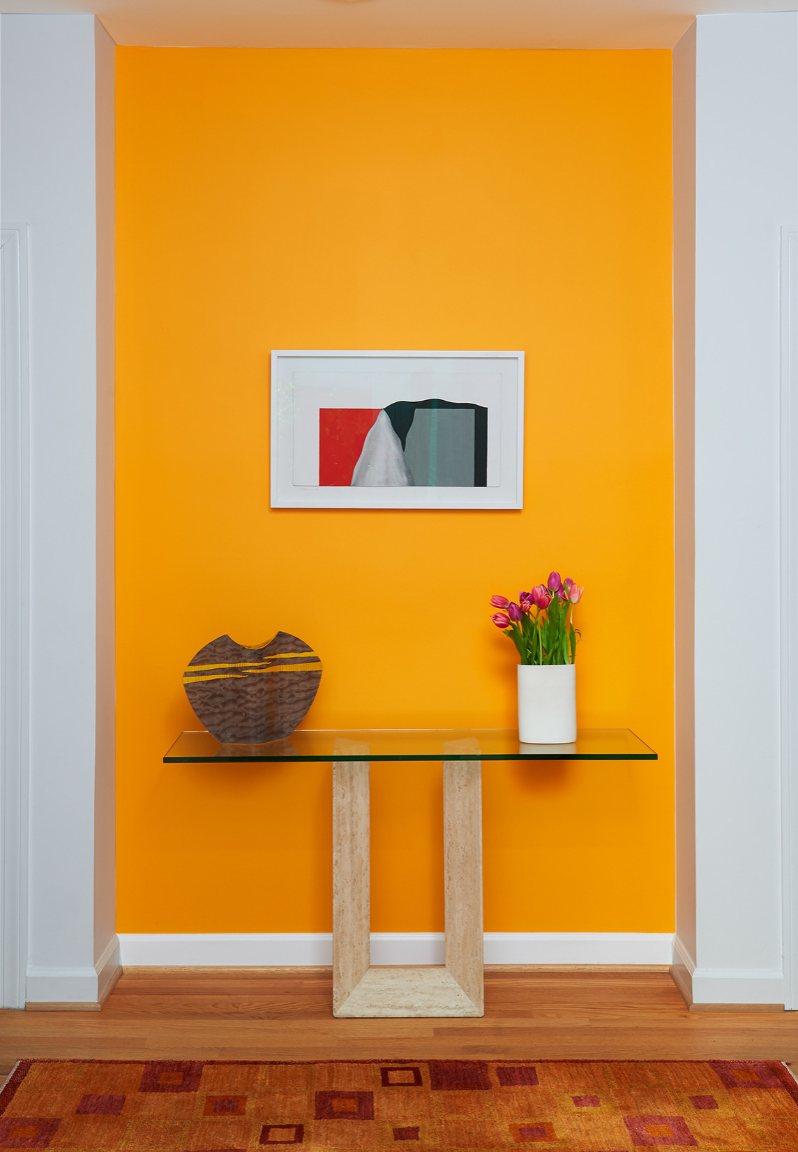 Peinture murale: jaune, couleur or et orange - 25 propositions!