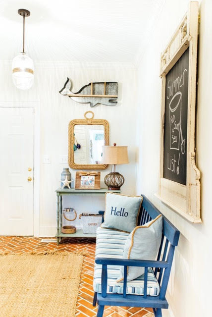 Inspiration for a coastal entryway remodel in Charleston