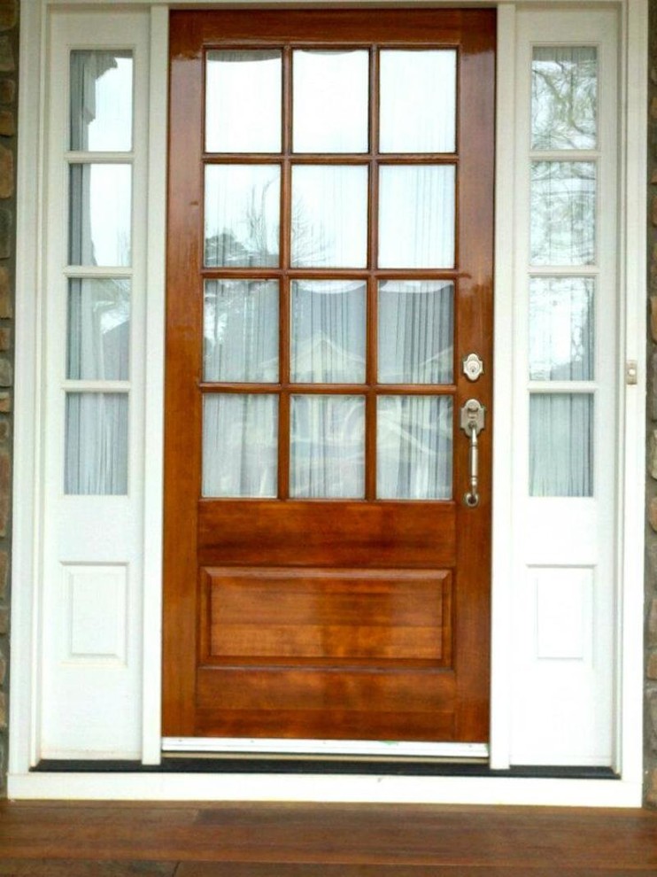 Wood Door Refinishing Entrance Raleigh by DFW Finishers Houzz IE