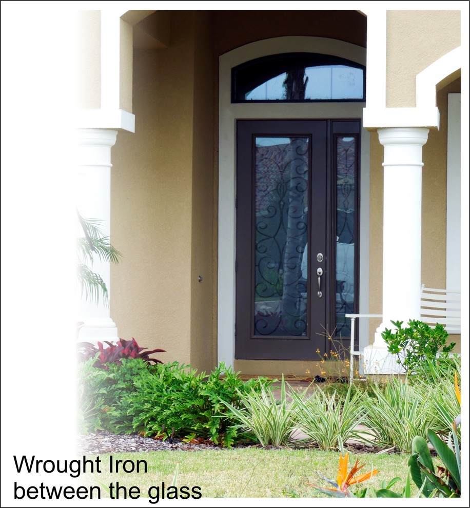 Wrought Iron Glass Front Entry Doors Mediterranean Entry Tampa