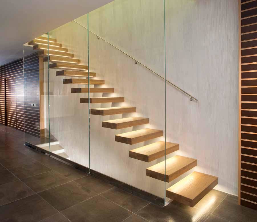 Moderne Treppe in Barcelona