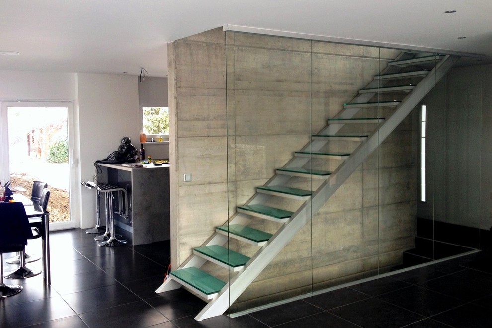 Contemporary staircase in Barcelona.