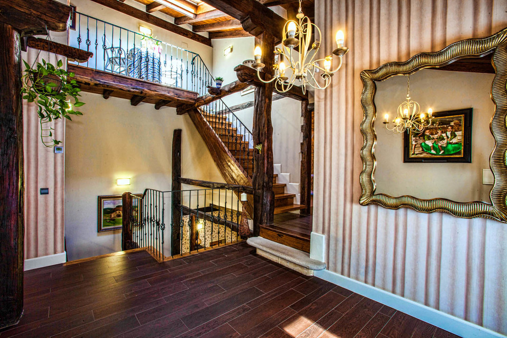 This is an example of a rustic staircase in Other.