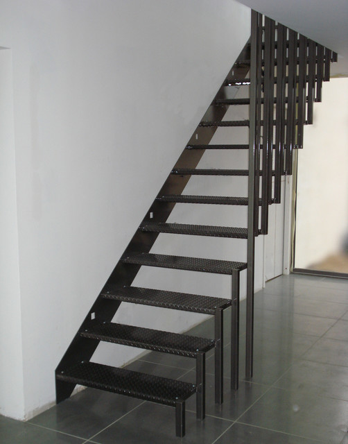 Escalier acier - Contemporary - Staircase - Lyon - by IWDesign | Houzz UK