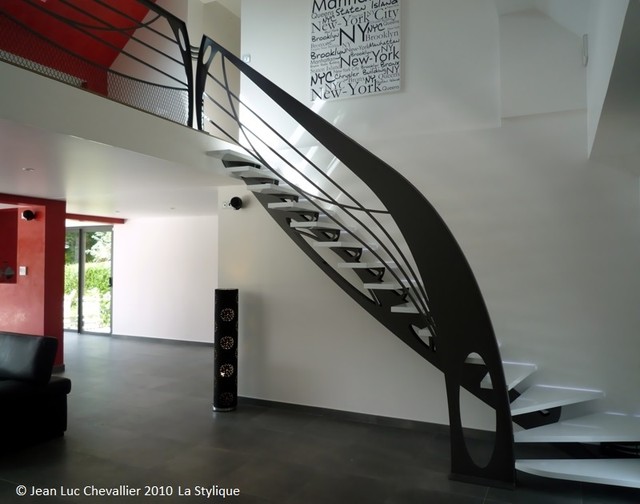 escalier design Art Nouveau - Contemporain - Escalier - Paris - par User |  Houzz