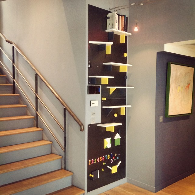 Etagère magnétique - Modern - Staircase - Lille - by Fred Villalon Design  mobilier