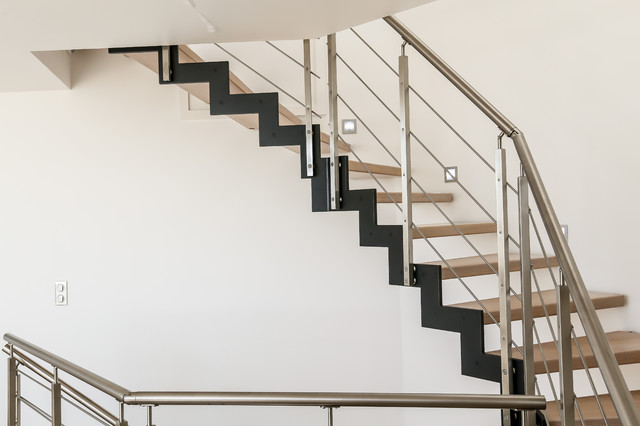 Garde-corps moderne en inox - Contemporaneo - Scale - Nizza - di