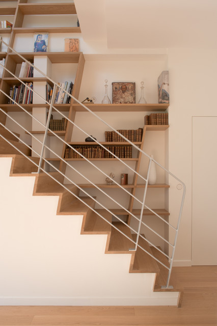 10 conseils de pro pour combiner escalier et bibliothèque