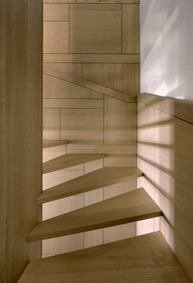 Modern staircase in Paris.