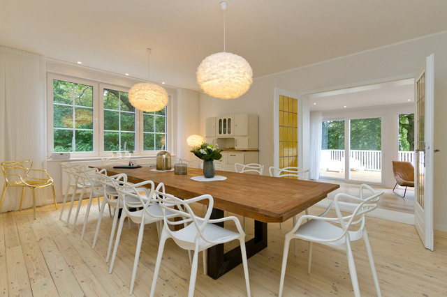 Vorher/Nachher: Urlauben in einer Villa auf Usedom - Esszimmer - Berlin