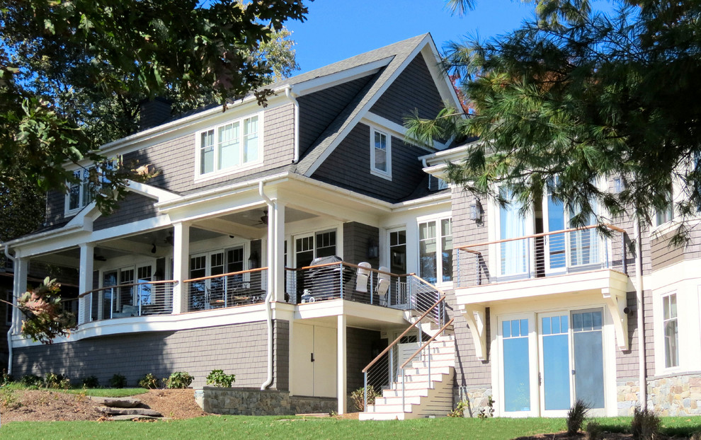 04 Severna Park Waterfront Home Photo 09 Beach Style Exterior