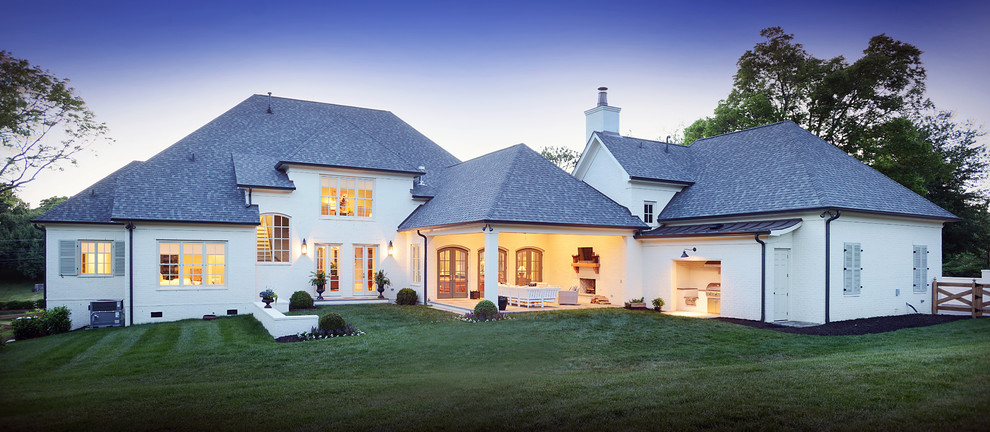 Traditional house exterior in Nashville.
