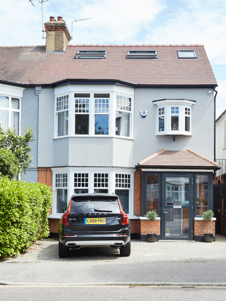 1. Street elevation Scandinavian House Exterior London by