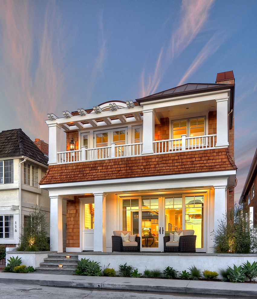 This is an example of a traditional house exterior in Orange County.