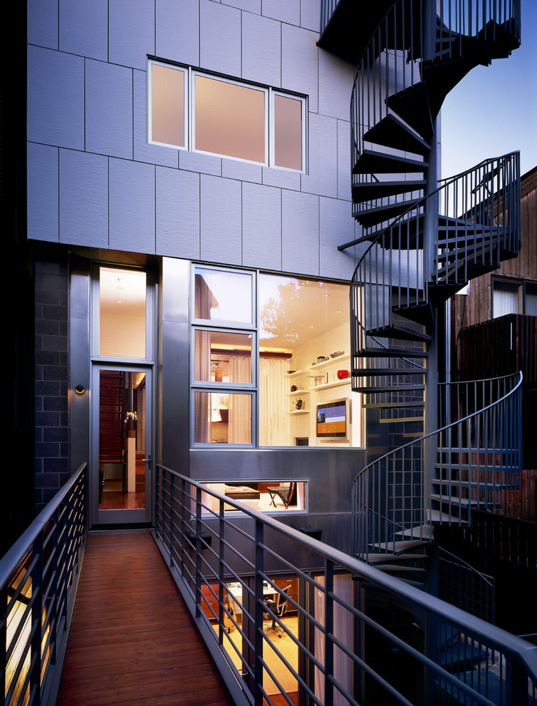 Modernes Haus mit Mix-Fassade in Chicago