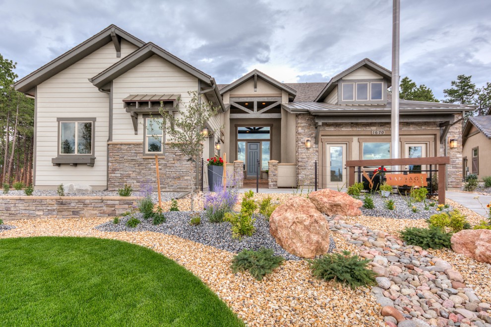 2017 Parade of Homes Rustic Exterior Denver by Housing