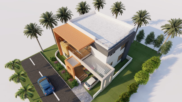 3BHK Bungalow Design Plan | Plot size - 35'x40' | North Facing | 1500 Sqft  - Modern - House Exterior - Mumbai - by House Styler | Houzz IE