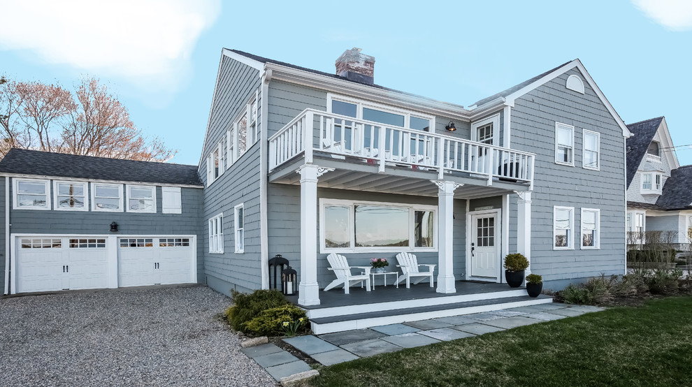42 Harbor Road, Westport, CT Bord de Mer Façade New York par Jillian Klaff Homes Houzz