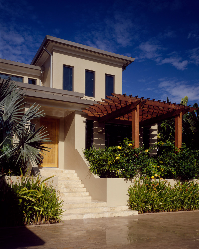 Example of a trendy exterior home design in Tampa