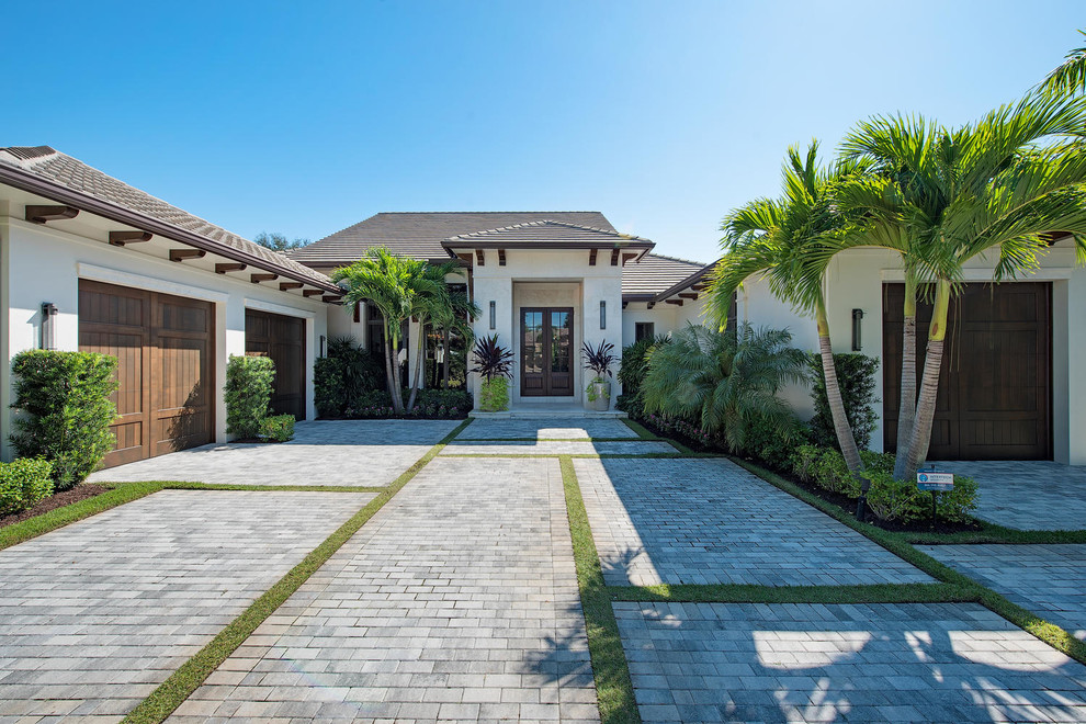 554 Riviera Drive Transitional Exterior Miami By The Samuel Team At John R Wood Properties