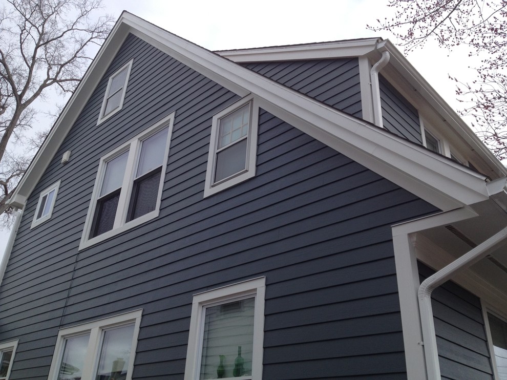 6 1/4" Smooth Evening Blue HardiePlank Traditional Exterior