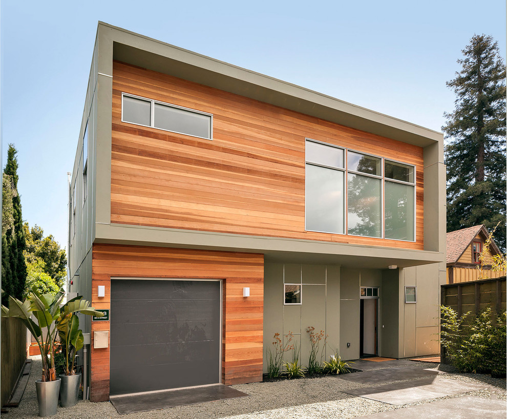 Moderne Holzfassade Haus in San Francisco