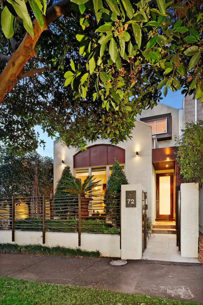 Contemporary exterior home idea in Melbourne