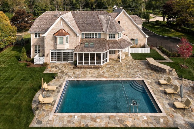 9,000 sq. ft. Northbrook Custom Home - Traditional - Exterior - Chicago - by Premier Building & Development Ltd. | Houzz