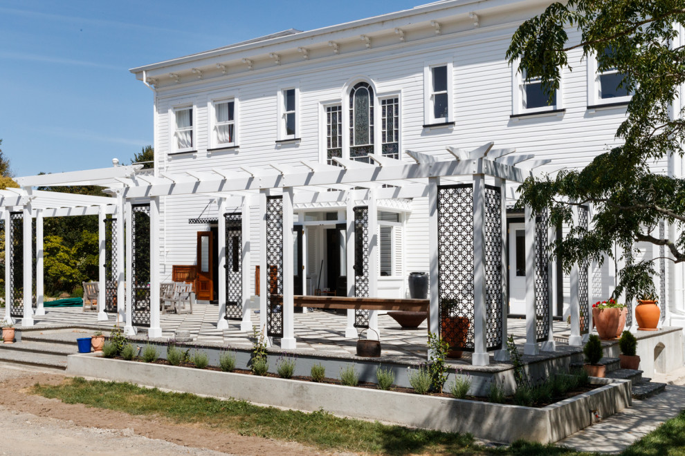 Example of an ornate exterior home design in Napier-Hastings