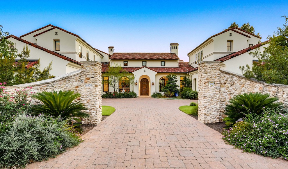 A Little Hacienda on the Lake - Mediterranean - Exterior - Austin - by