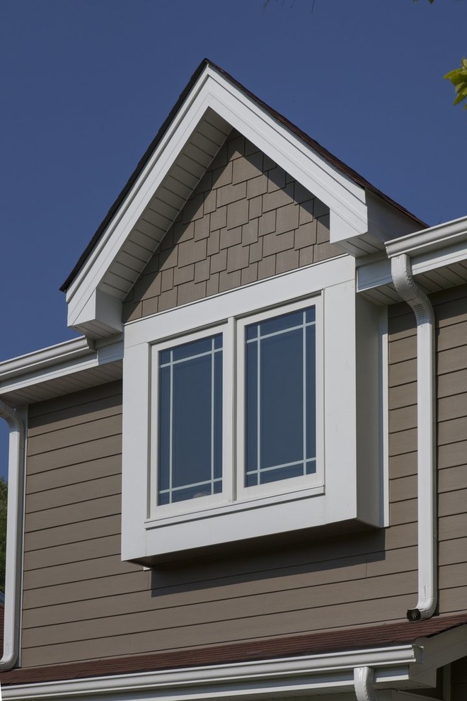 A Sharp new exterior with Andersen Windows & Hardie Siding in