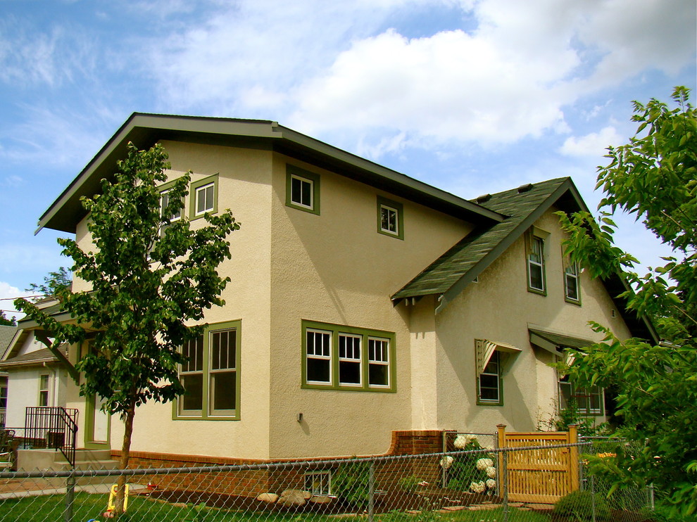A TwoStory Stucco Addition Traditional Exterior Minneapolis by