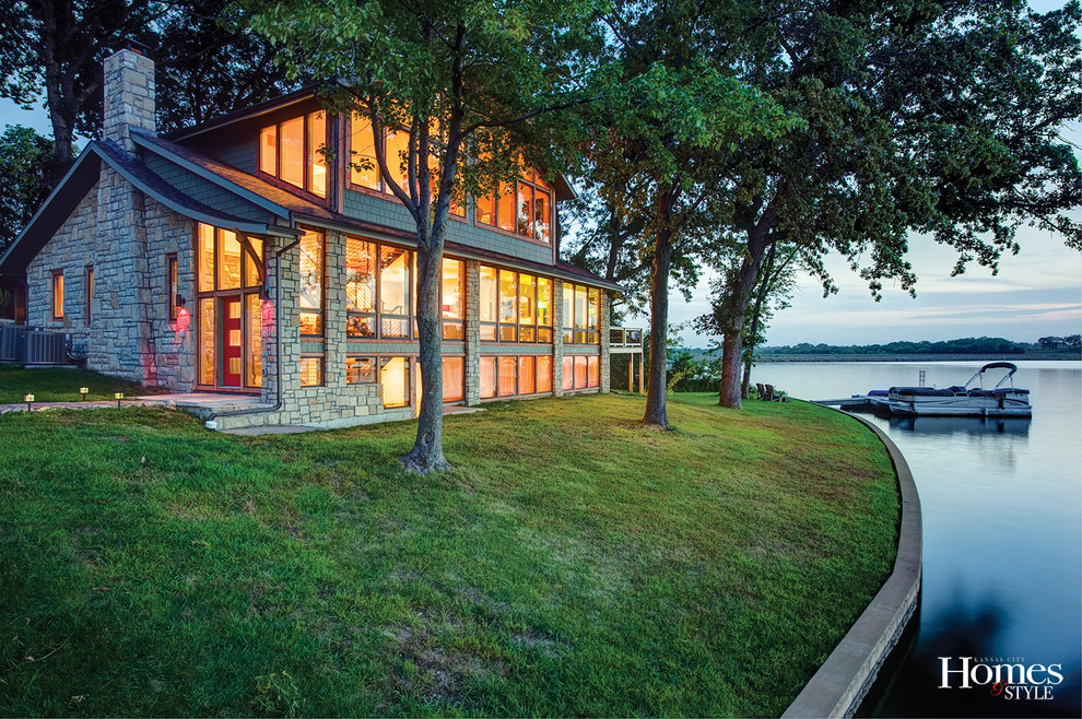 A YearRound Lake Retreat Contemporary Exterior Kansas City by Kansas City Homes & Style