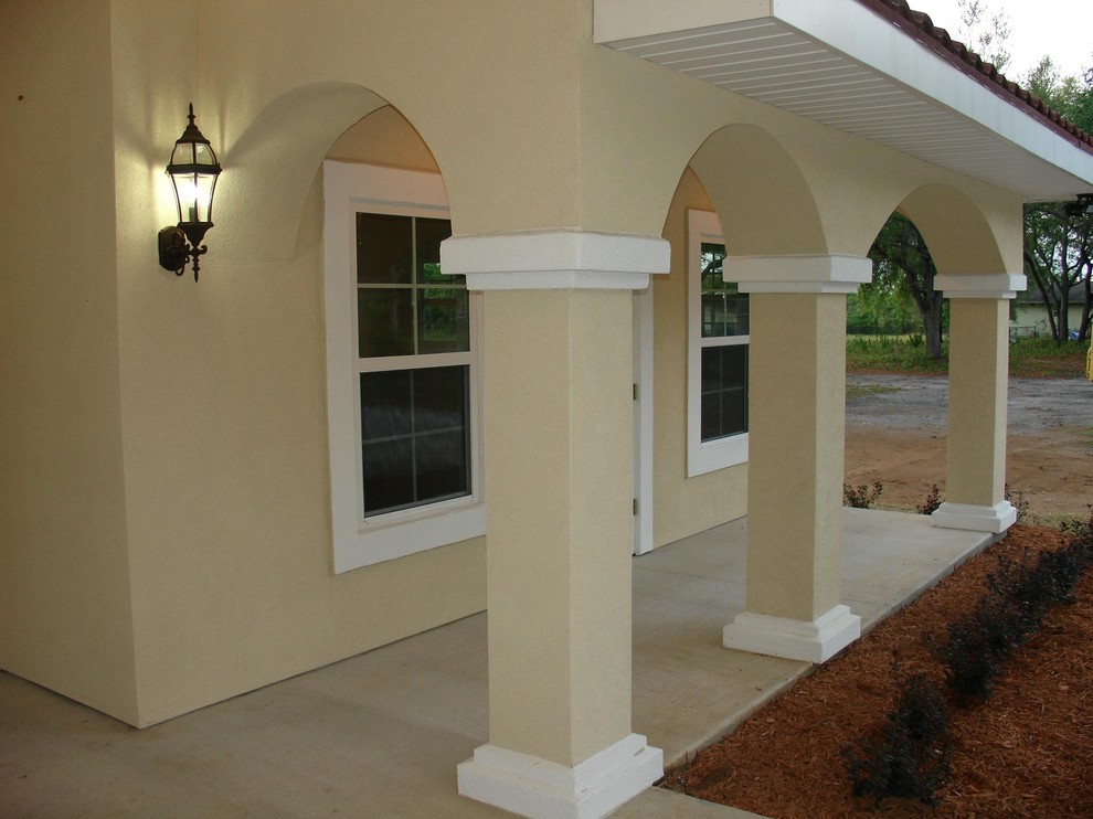 Example of a tuscan exterior home design in Jacksonville