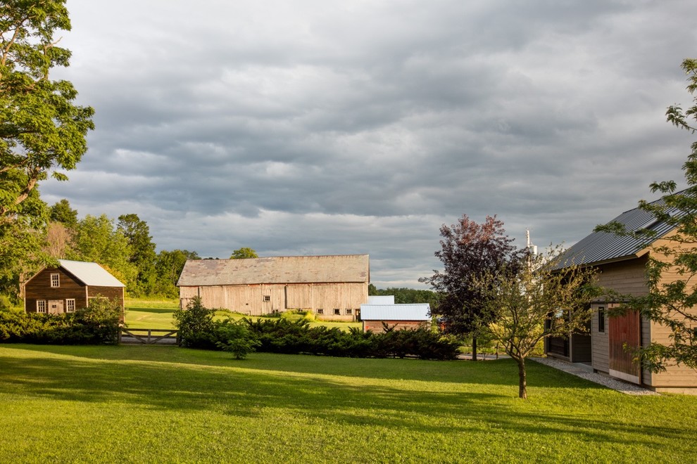 Addison Farm Barn Rustic Exterior Burlington by Joan Heaton