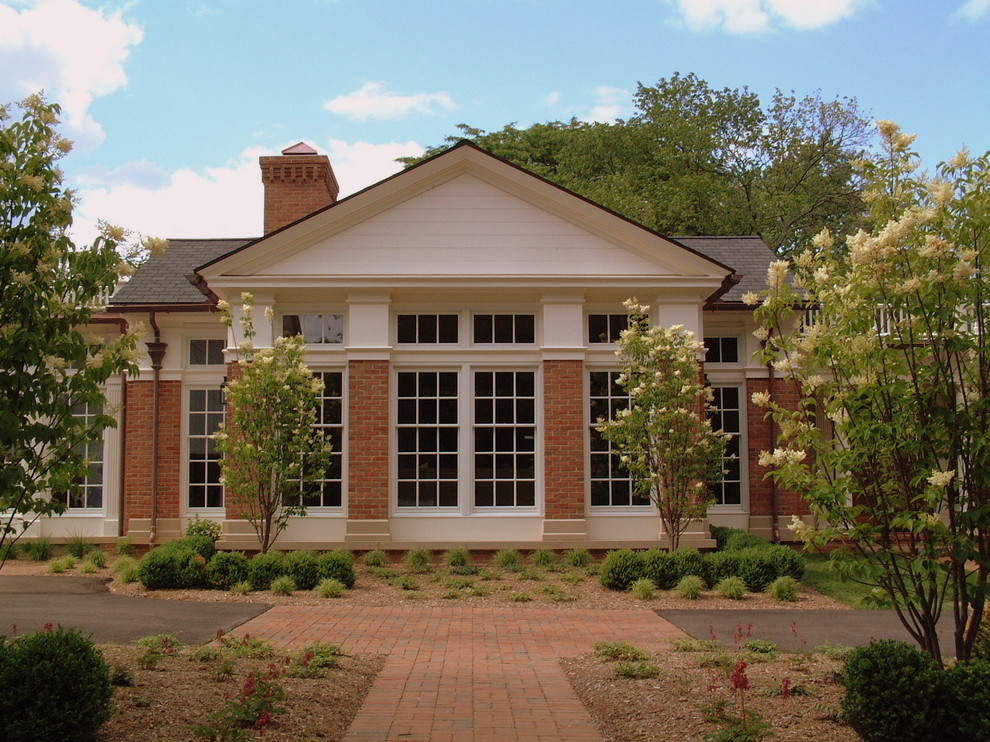 ADDITION to a GREEK REVIVAL FARMHOUSE Traditional Exterior Detroit by Remington