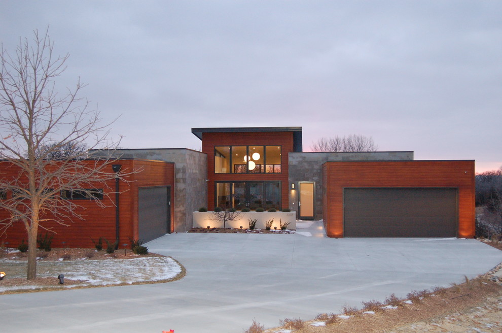 Advanced House Plans Modern Home Exterior Omaha By Houzz Modern Exterior Omaha, Omaha House Plans