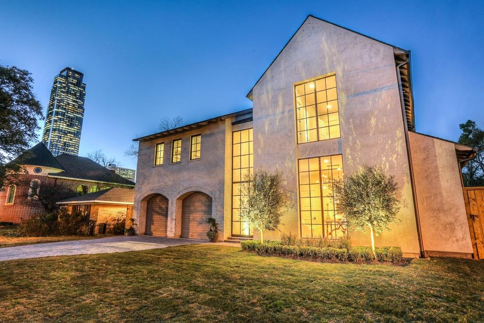 Afton Oaks Custom Home Transitional Style Transitional Exterior