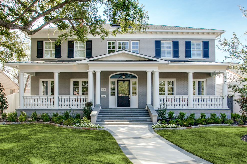 Alford Homes Colonial Elevation Exterior Dallas by Alford Homes Houzz