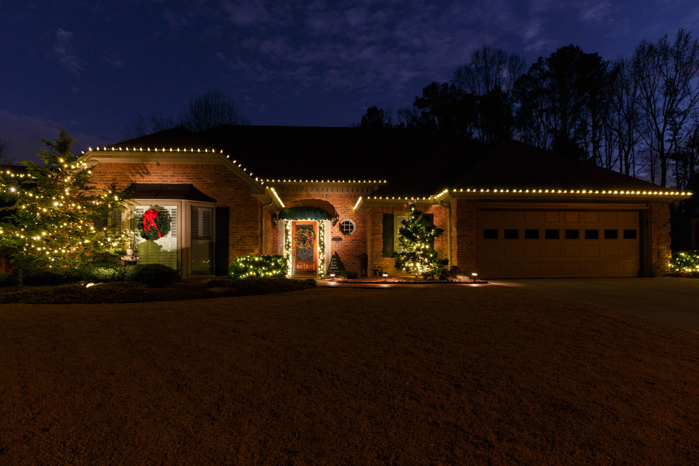Alpharetta, GA Christmas Lighting Project 2 Traditional Exterior